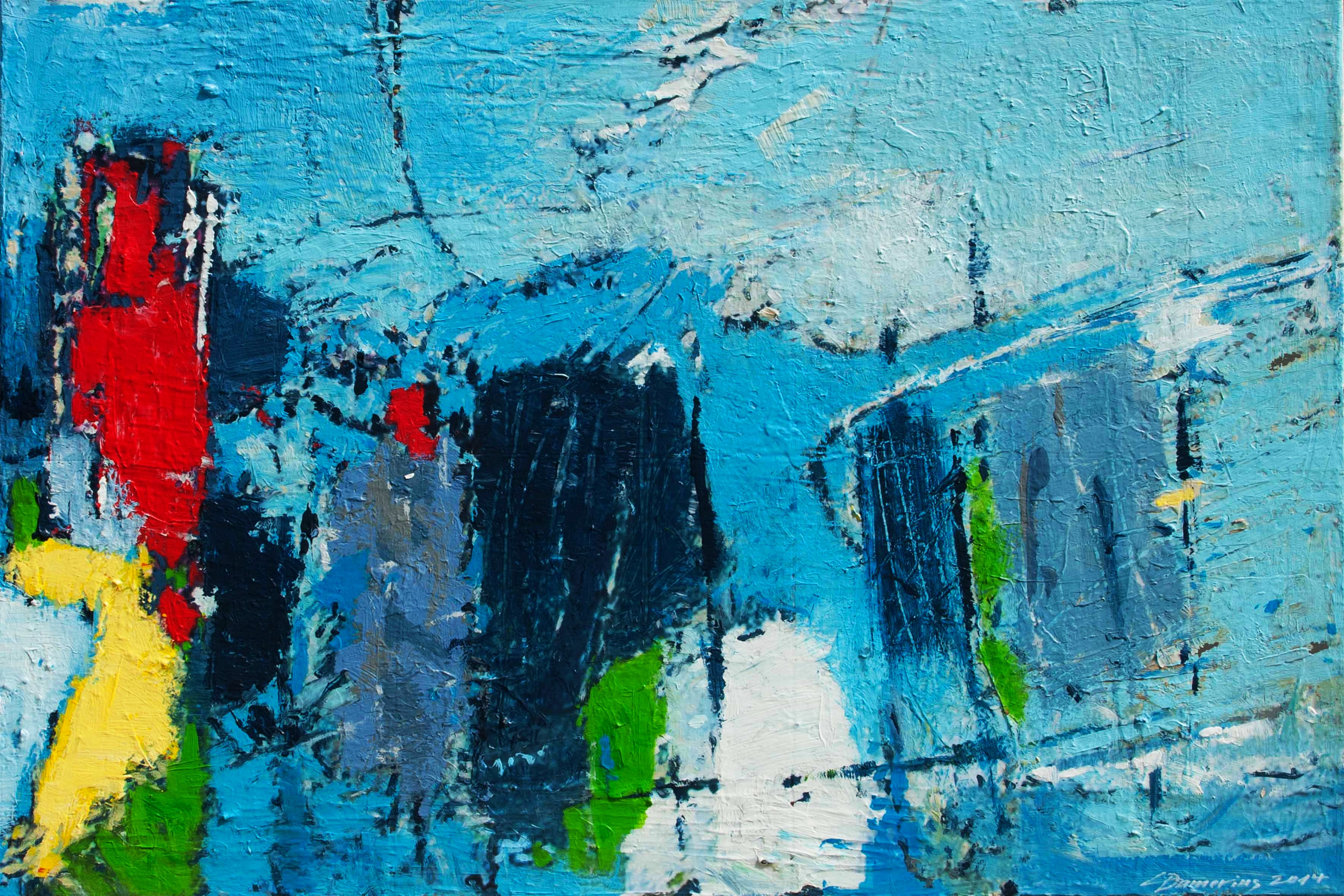 CHRISTIAN DAMERIUS,MODERNE KUNSTDRUCKE,LEINWANDDRUCKE