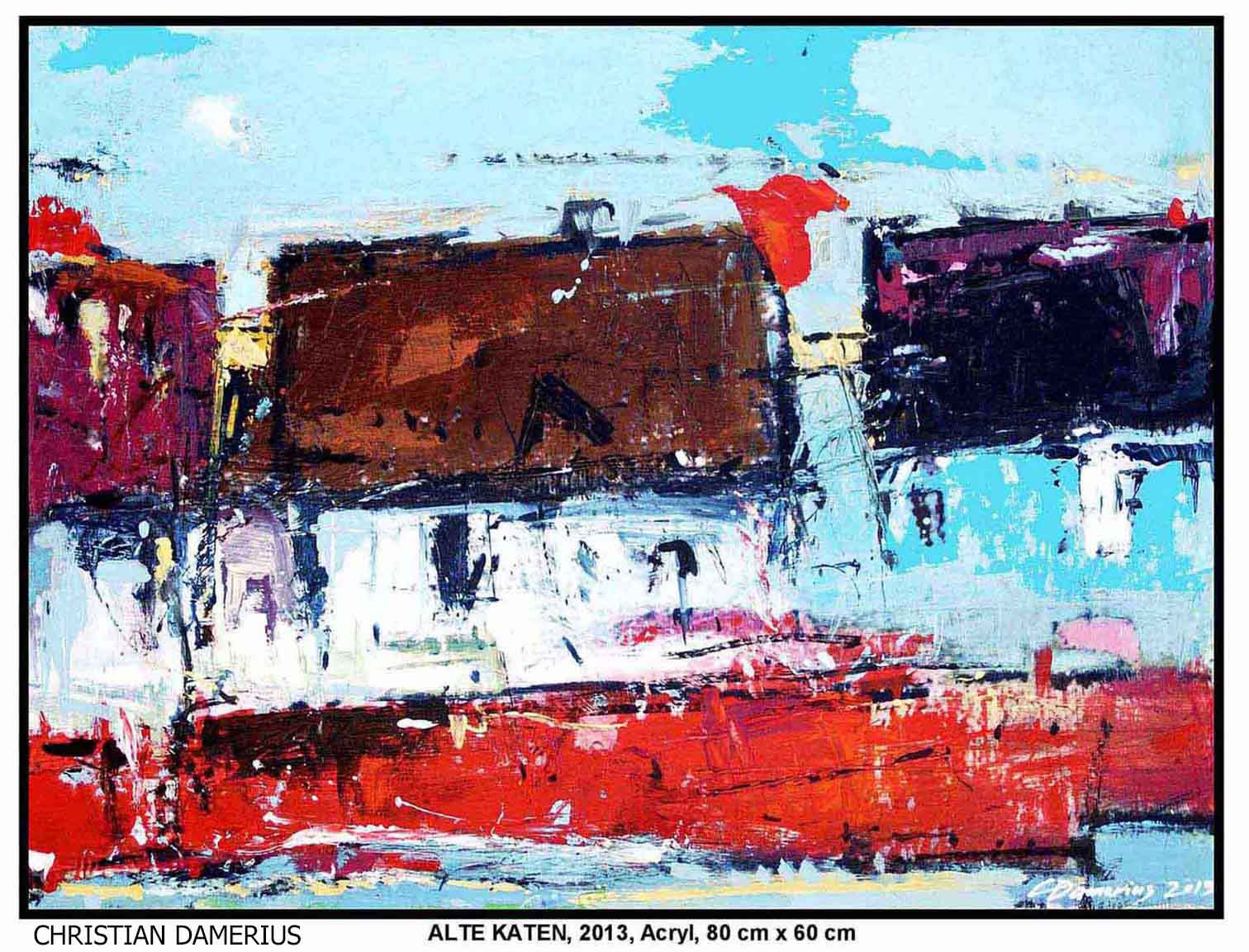 bilder kunst hamburg,HÄUSER,UNTERNEHMENSKUNST,CHRISTIAN DAMERIUS,MODERNE MALEREI HAMBURG,