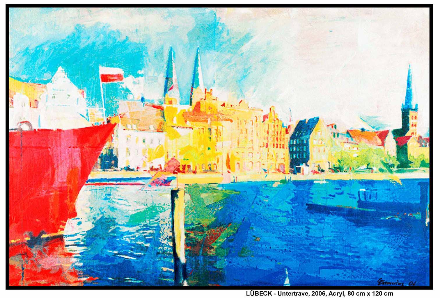 ACRYLBILDER ABSTRAKT MODERN,GALERIE HAMBURG, CHRISTIAN DAMERIUS