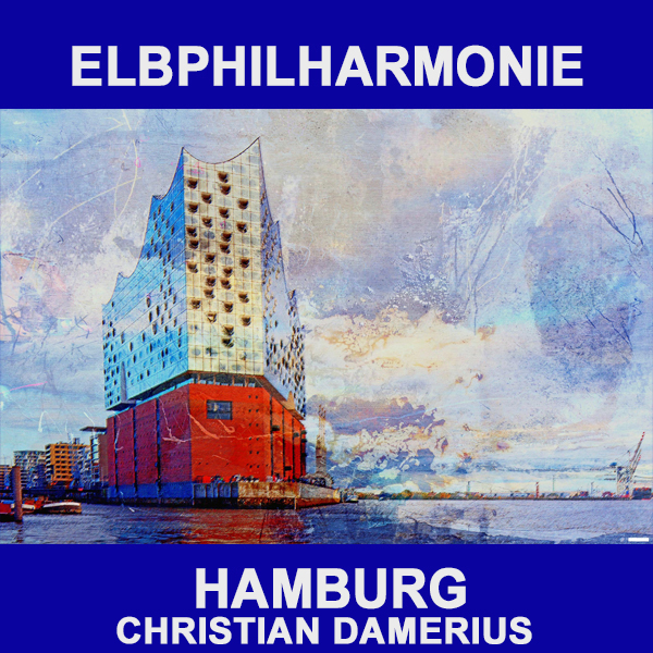 CHRISTIAN DAMERIUS,moderne KUNSTDRUCKE,ELBPHILHARMONIE HAMBURG,RAHMEN,GERAHMT,SCHATTENFUGENRAHMEN,