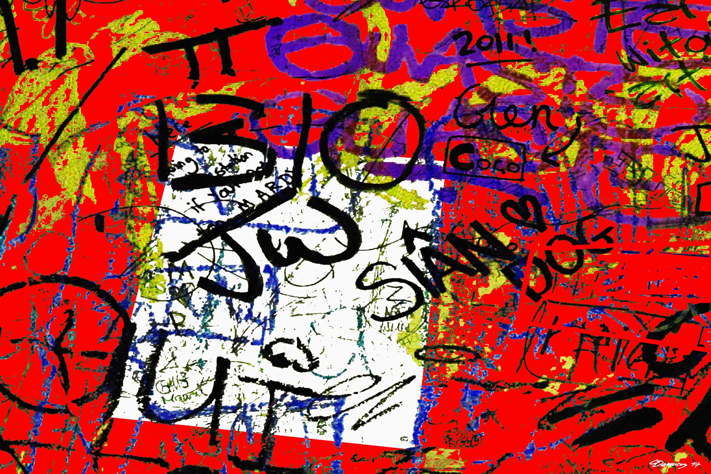 CHRISTIAN DAMERIUS, schrift im bild, BERLIN PRENZLAUER BERG graffito 3,Gemälde Kunstdrucke mit Schrift,schrift und kunst,schrift in der modernen malerei,Kunstdrucke Hamburg Reinbek kaufen,GERAHMTE KUNSTDRUCKE,CHRISTIAN DAMERIUS,iIN HAMBURG KAUFEN,BERÜHMTE HAMBURGER MALER