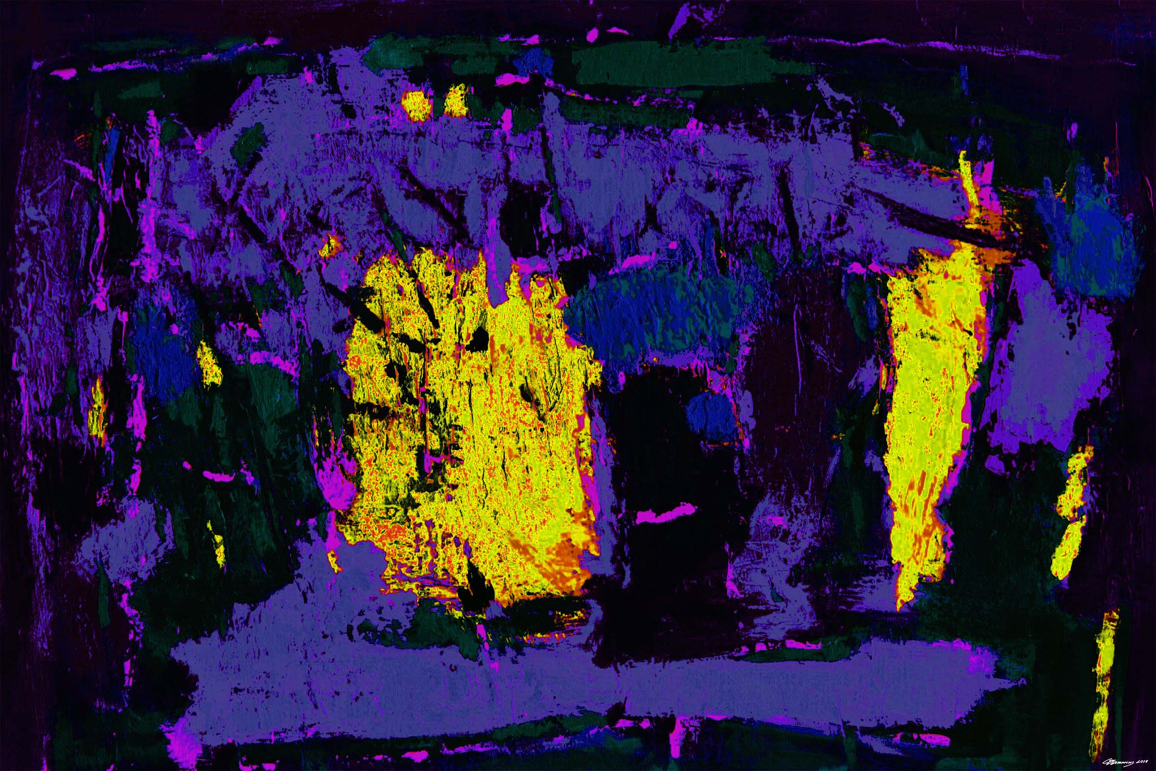 DER FEUERVOGEL,KUNSTDRUCKE TIERE KAUFEN,ABSTRAKTE MALEREI,MODERNE DEUTSCHE MALEREI,